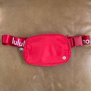 RARE Lululemon red educator everywhere belt bag